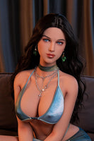 Evening Gown Lover 5.3FT Sex Doll Full Body Lifelike Size Sex Dolls The Most Romantic Night for Male Realistic TPE Silicone Women Torso Sexy Doll,Brown Curly Hair Wheat-Skinned Body (148cm/48.2inch)