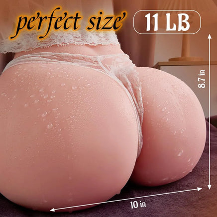 Goyha 13LB Realistic Male Masturbator with Dual Vagina and Anal Channels - Premium Adult Sex Toy for Men