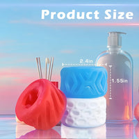 6-Texture Reversible Pocket Masturbator Sleeve for Men - Realistic Jelly Stroker Kit