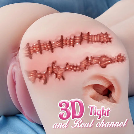 TIVINO Realistic 6LB Male Masturbator Torso with 7 Vibration Modes and Detailed Anatomical Design