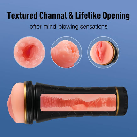 Tracy's Dog Realistic Male Masturbator - Premium Textured Stroker
