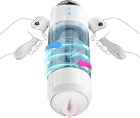 11-Mode Automatic Thrusting and Rotating Male Masturbator with Extendable Arms and Portable Armband Control