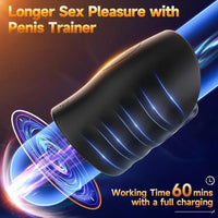 Male Sex Toys for Men - Male Masturbator Penis Training Vibrator with APP Control, Vibrating Sex Toy Strokers Glans Trainer Stimulator, Mens Sex Machine Masturbators Adult Sex Toys & Games