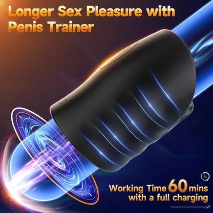 Male Sex Toys for Men - Male Masturbator Penis Training Vibrator with APP Control, Vibrating Sex Toy Strokers Glans Trainer Stimulator, Mens Sex Machine Masturbators Adult Sex Toys & Games