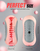 Realistic Squeezable Pocket Stroker for Men with 8 Vibration Modes and App-Controlled Suction