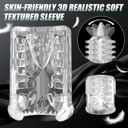 7-Function Automatic Male Masturbator: Thrusting, Rotating, Vibrating, Sucking, and Licking Sex Machine