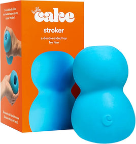 Hello Cake Double-Sided Ribbed & Beaded Male Stroker - Waterproof Handheld Sex Toy for Men and Couples