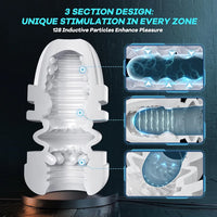 EORONE Advanced Male Masturbator with 9 Sucking, Thrusting, and Vibrating Modes, APP-Controlled 3D Stroker with Visual Screen