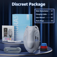 AI-Powered Wearable Penis Training Vibrator with 9 Speeds and App Control - Hands-Free Male Masturbator