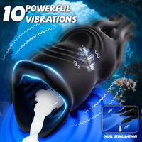 Realistic 360° Full-Surround Male Masturbator with 10 Vibration Modes and Tentacle Texture Stimulation