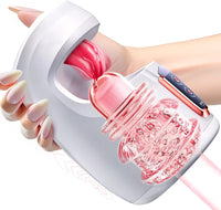 10-Mode Automatic Male Masturbator with Tongue Licking and Thrusting Stimulation