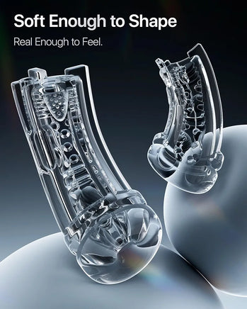 EINSEO AI-Sync Interactive Male Masturbator with 7.1" Deep Suction Sleeve, 7-Speed Vibration & Licking Function