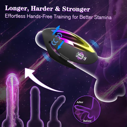 Automatic Hands-Free Vibrating Male Masturbator and Penis Stroker Trainer