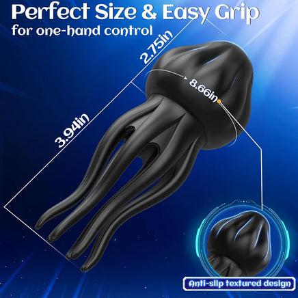 Sex Toys for Men Penis Vibrator - EINSEO Upgraded Larger Male Masturbator Sex Toy with 10 Powerful Vibrating Modes for Penis Clit Nipple Stimulation, 8-Tentacle Full Wrapping Adult Mens Sex Toys