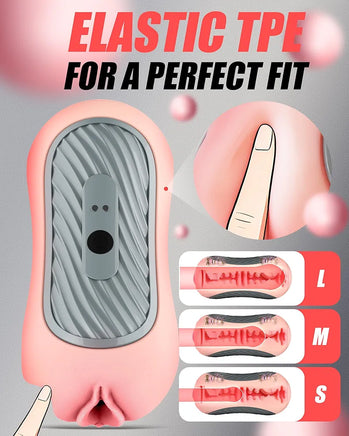 Realistic Squeezable Pocket Stroker for Men with 8 Vibration Modes and App-Controlled Suction