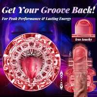 10-Mode Automatic Male Masturbator with Tongue Licking and Thrusting Stimulation