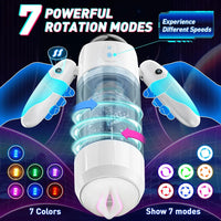 11-Mode Automatic Thrusting and Rotating Male Masturbator with Extendable Arms and Portable Armband Control