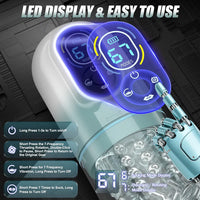 7-Function Automatic Male Masturbator: Thrusting, Rotating, Vibrating, Sucking, and Licking Sex Machine