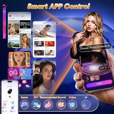 Male Sex Toys for Men - Male Masturbator Penis Training Vibrator with APP Control, Vibrating Sex Toy Strokers Glans Trainer Stimulator, Mens Sex Machine Masturbators Adult Sex Toys & Games