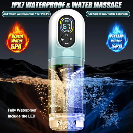 7-Function Automatic Male Masturbator: Thrusting, Rotating, Vibrating, Sucking, and Licking Sex Machine