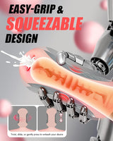 Realistic Squeezable Pocket Stroker for Men with 8 Vibration Modes and App-Controlled Suction