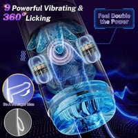 AI-Sync 9S Male Masturbator: Interactive Thrusting, Rotating, Vibrating, Sucking & Licking Sex Toy with App Control