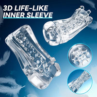 EINSEO AI Interactive Hands-Free Male Masturbator with 7 Vibration & Suction Modes, 3D Realistic Texture, and Penis Pump Functionality