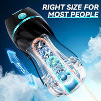EINSEO AI Interactive Hands-Free Male Masturbator with 7 Vibration & Suction Modes, 3D Realistic Texture, and Penis Pump Functionality