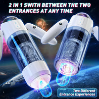 11-Mode Automatic Thrusting and Rotating Male Masturbator with Extendable Arms and Portable Armband Control