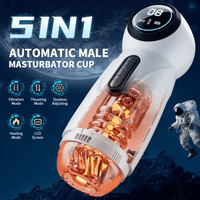 LCD Stepless Adjusting Thrusting Vibrating Heating Male Masturbator