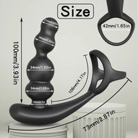 Male Prostate Massager Vibrator 360°Rotate Anal Plugs Penis Ring Butt Plug Vibrator Wireless Control Sex Toy for Men Masturbator