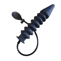 Super Long Anal Plug Inflatable Drill-Shape Large/Huge Anal Plug Expandable Dildo for G/P Spot Stimulation for Men Women LGBT