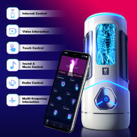 Bluetooth Automatic Male Masturbator Cup Blowjob Pussy Sex Machine Adult Goods for Men APP Remote Control Penis Vibrator Sex Toy