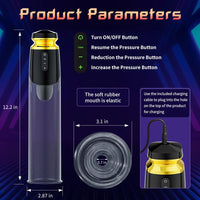 Electric Penis Pump Male Sex Toy Vacuum Pump Cock Extender Adult Toys Air Pressure Device with 5 Intensities Sex Toys For Men