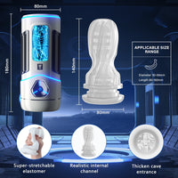 Bluetooth Automatic Male Masturbator Cup Blowjob Pussy Sex Machine Adult Goods for Men APP Remote Control Penis Vibrator Sex Toy