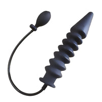 Super Long Anal Plug Inflatable Drill-Shape Large/Huge Anal Plug Expandable Dildo for G/P Spot Stimulation for Men Women LGBT
