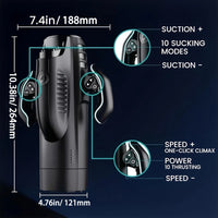 Leten THRUSTING-PRO High Speed Thrusting Male Masturbator Machine Automatic Sucking Heating Vagina Masturbation Sex Toys For Men