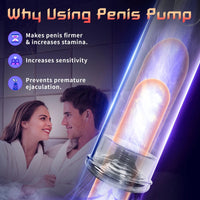 Electric Penis Pump Male Sex Toy Vacuum Pump Cock Extender Adult Toys Air Pressure Device with 5 Intensities Sex Toys For Men