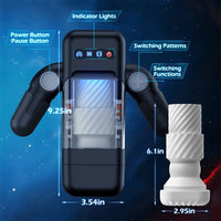 New Robot Automatic Male Masturbator Vibration Blowjob Machine Silicone Vagina Masturbation for Men Vibrator Sex Toy Adult Goods