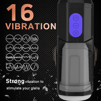 Wearable Automatic Masturbator Cup Sucking Sex Machine for Men Telescopic Rotating Male Masturbation Pussy Blowjob Toys Adult18+