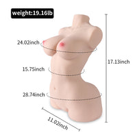 Half Body Torso Sex Doll Likelife Size 19.04lb - Hermosa