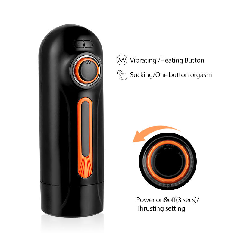 Lovnie Automatic Vibrating Thrusting Male Masturbator – USB, Waterproof, Handsfree