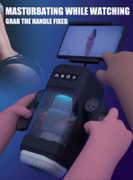 Manual Play Phone Holder Interactive Auto Male Stroker Masturbator Heating