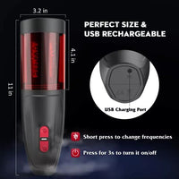 2 In 1 3D Textured Vagina Hands Free Masturbator