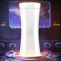 Hand Free Male Masturbator Cup Vaginal Oral Sex Dual Channel Vibrating Masturbation Pocket Pussy Mouth Blowjob Sex Toys for Men
