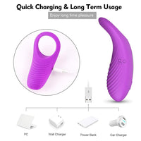 Vibrating Penis Ring Men Cockring Clitoris Stimulate Vibrator Delayed Premature Ejaculation Rings Adult Sex Toys For Couples