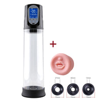 Penis Pump Vibrator Enlargerment Vacuum Pump Erection Electric USB Automatic Penis Enlargement Cock Extender For Men Sex Toys