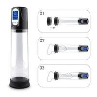 Penis Pump Vibrator Enlargerment Vacuum Pump Erection Electric USB Automatic Penis Enlargement Cock Extender For Men Sex Toys