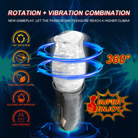 Male Masturbator Cup Rotating Vibrating Vagina Glans Penis Stimulate Lasting Delay Massager Masturbation Cup Sex Toys for Men