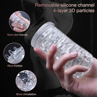 2023 Automatic telescopic Rotation Male Masturbator Cup Vibrator Masturbation Goods Sex Toys For Man Adult Goods sucking machine